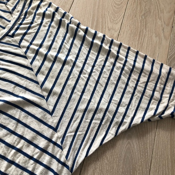 Billabong Dolman Sleeve Striped T Shirt in Blue & White Size L - Picture 13 of 13